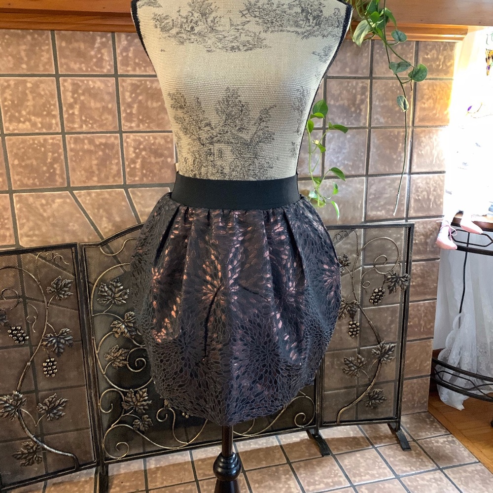 metallic skirt